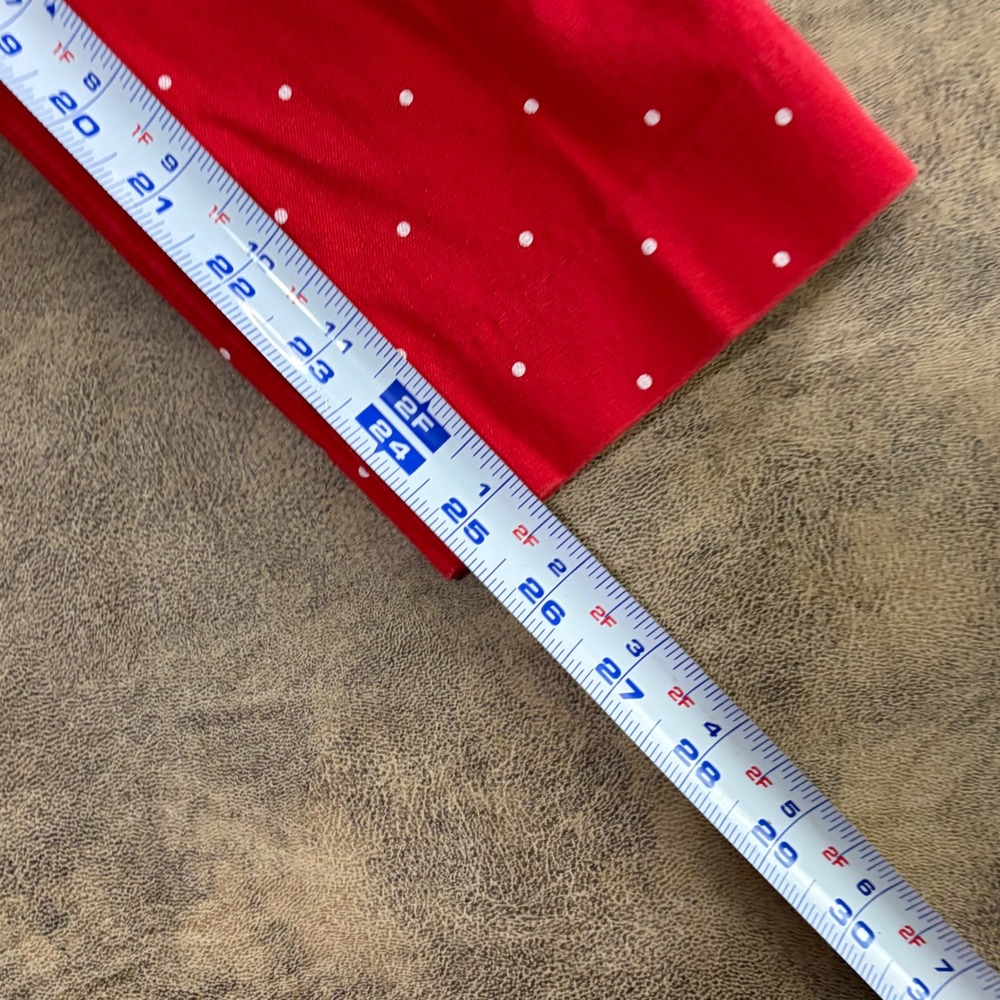 Old Navy Pixie Pants Womens 10 Regular Red Polka Dot Ankle Length Slim Trousers - Picture 10 of 14